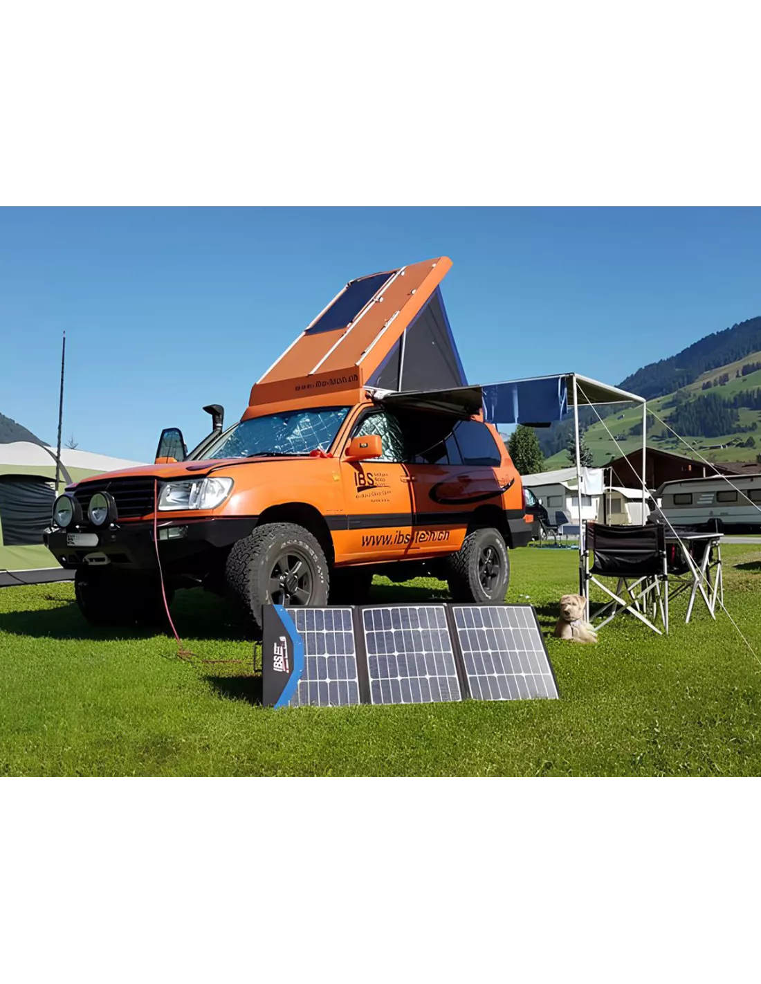 120W Draagbare Solar Panel Kit met geïntegreerde regelaar IBS -