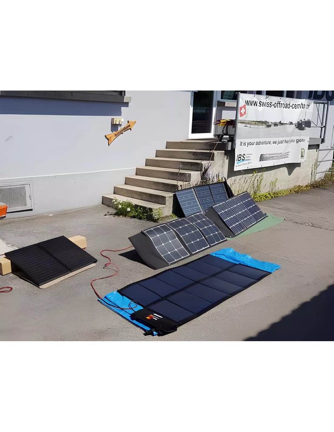Kit Panneau Solaire Portable 120W avec Régulateur Intégré IBS -