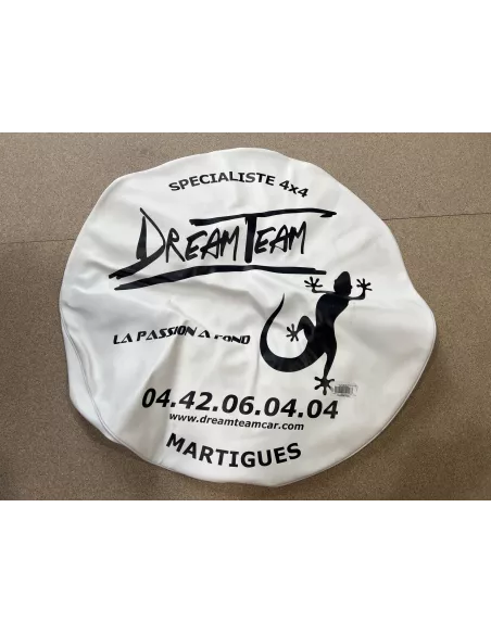 Cache couvre roue de secours blanc Ø82cm Dream Team Car DTC PARTS -