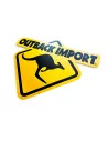 Beschilderung Metallplatte OUTBACK IMPORT OUTBACK IMPORT - Zubehör