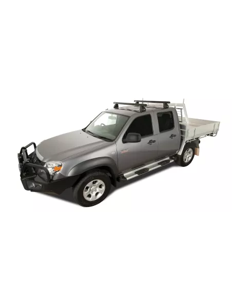Kit 2 barres de toit Heavy Duty noire 1250mm série 2500 RHINO RACK -