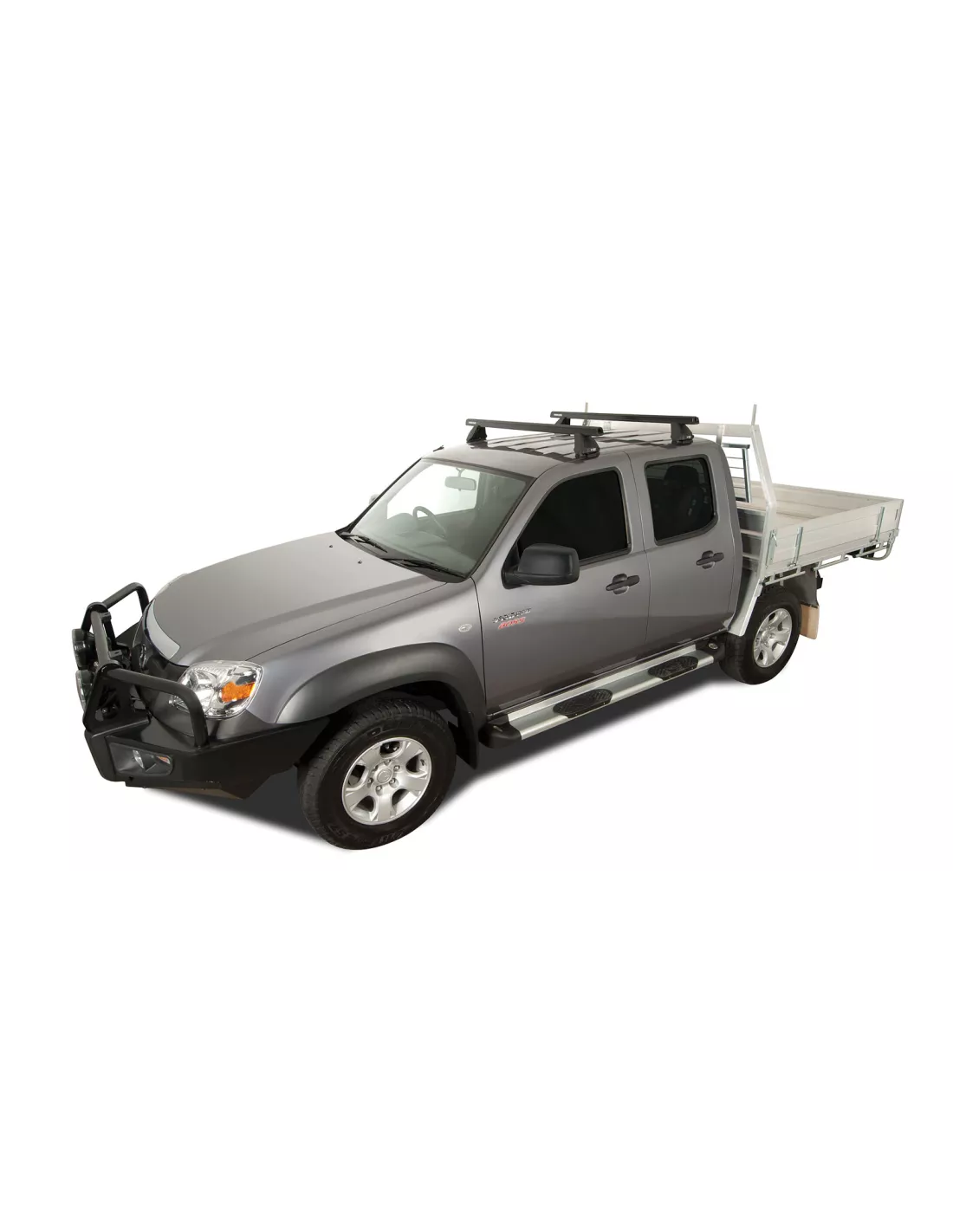 Kit 2 barres de toit Heavy Duty noire 1250mm série 2500 RHINO RACK -