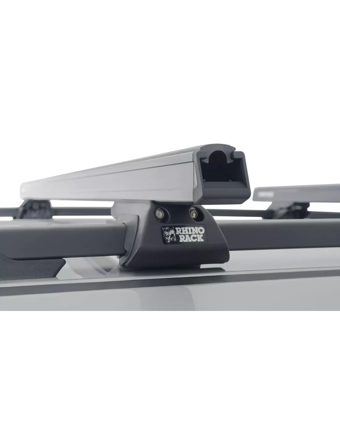 Kit 2 barres de toit noire HD 1250mm pieds CXB Heavy Duty RHINO RACK