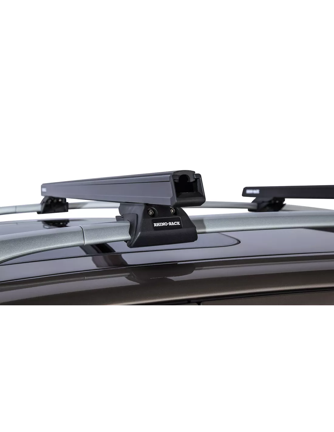 Kit 2 HD Black Dach Bars 1250mm Füße CXB Heavy Duty RHINO RACK