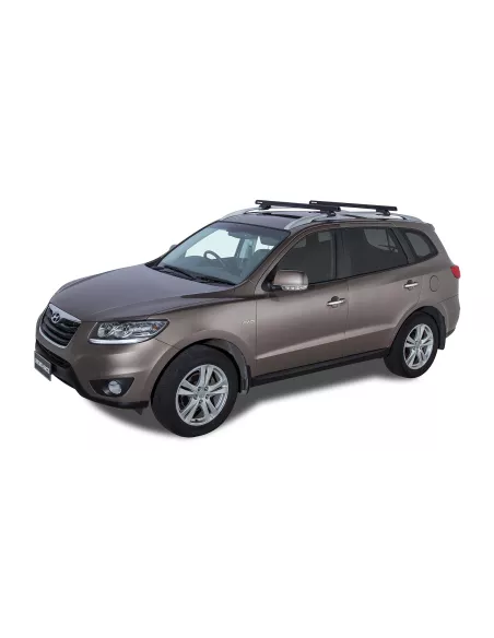 Kit 2 barres de toit noire HD 1250mm pieds CXB Heavy Duty RHINO RACK