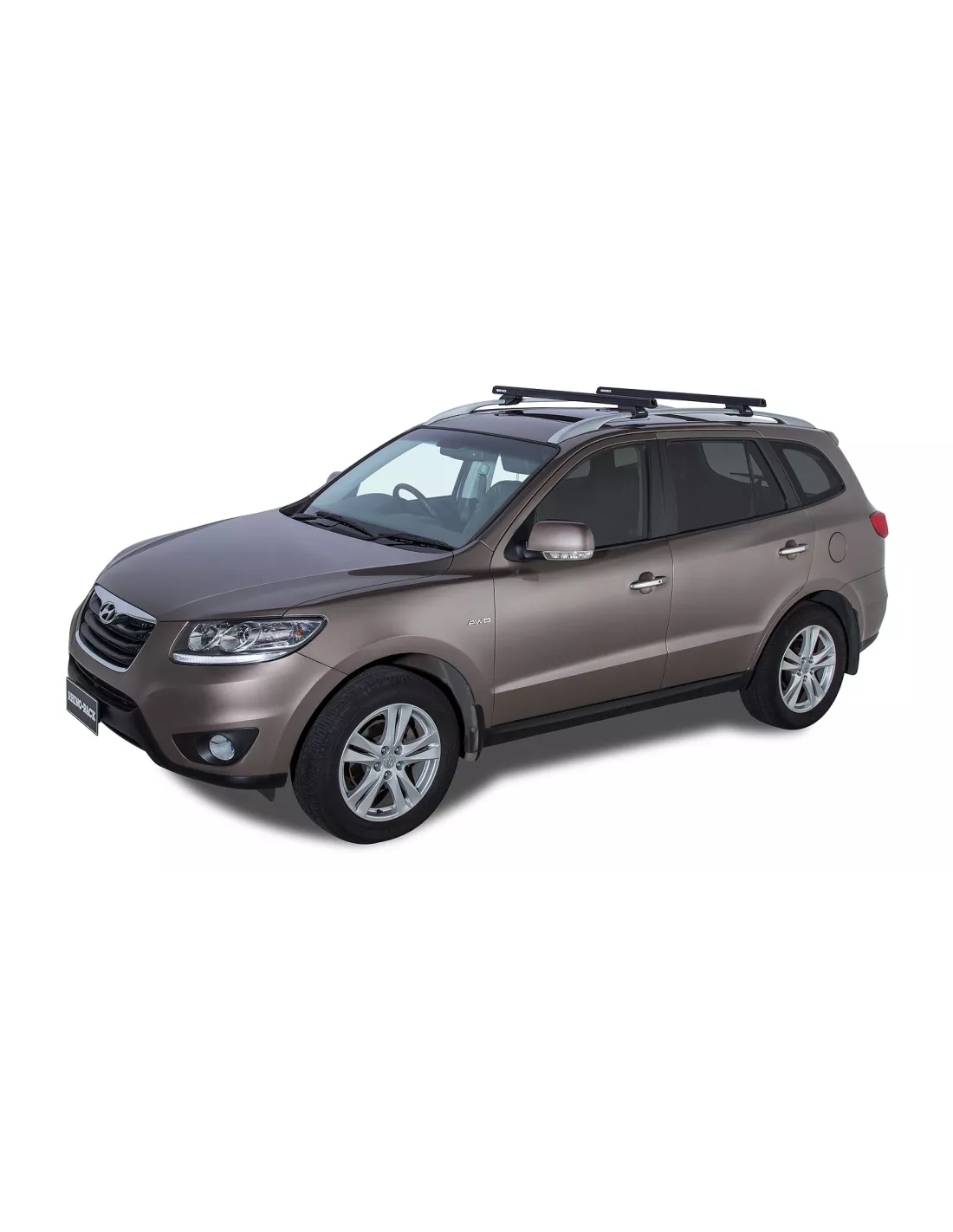 Kit 2 barres de toit noire HD 1250mm pieds CXB Heavy Duty RHINO RACK