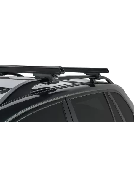 Kit 2 barres de toit noire HD 1250mm pieds CXB Heavy Duty RHINO RACK