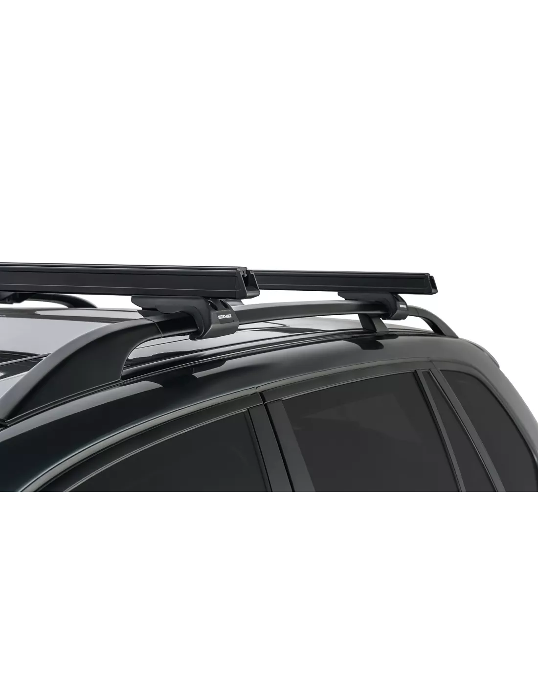Kit 2 HD Black Dach Bars 1250mm Füße CXB Heavy Duty RHINO RACK