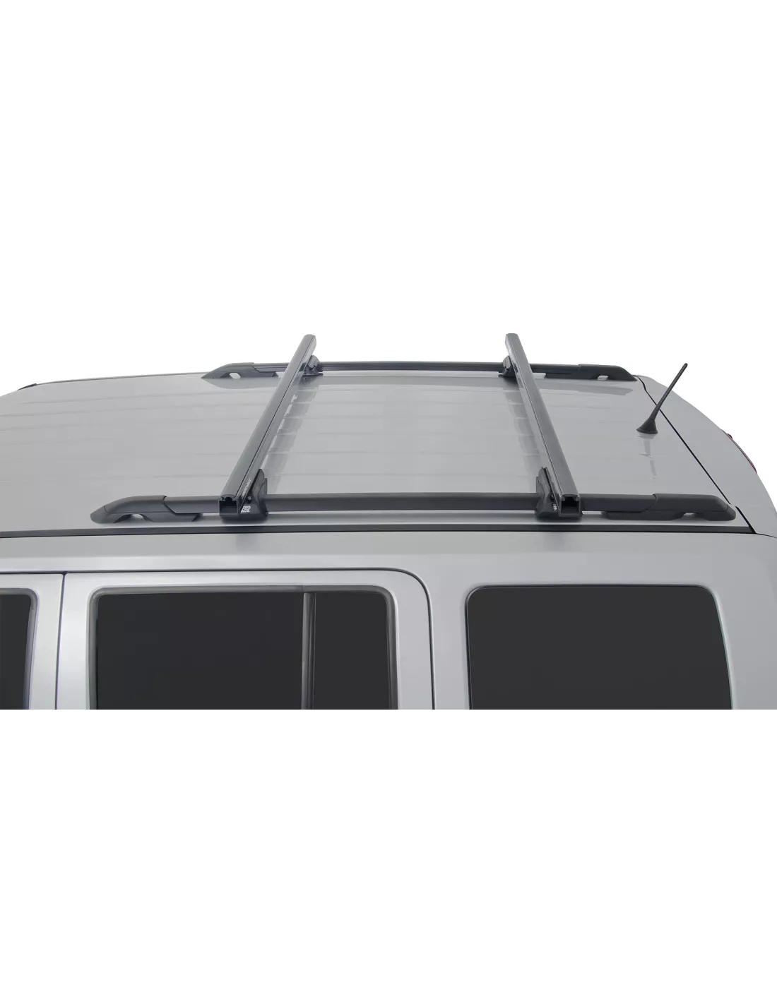 Kit 2 HD Black Dach Bars 1250mm Füße CXB Heavy Duty RHINO RACK