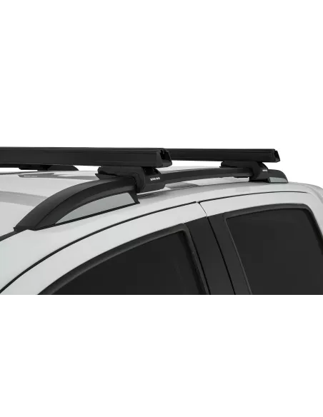 Kit 2 barres de toit noire HD 1250mm pieds CXB Heavy Duty RHINO RACK