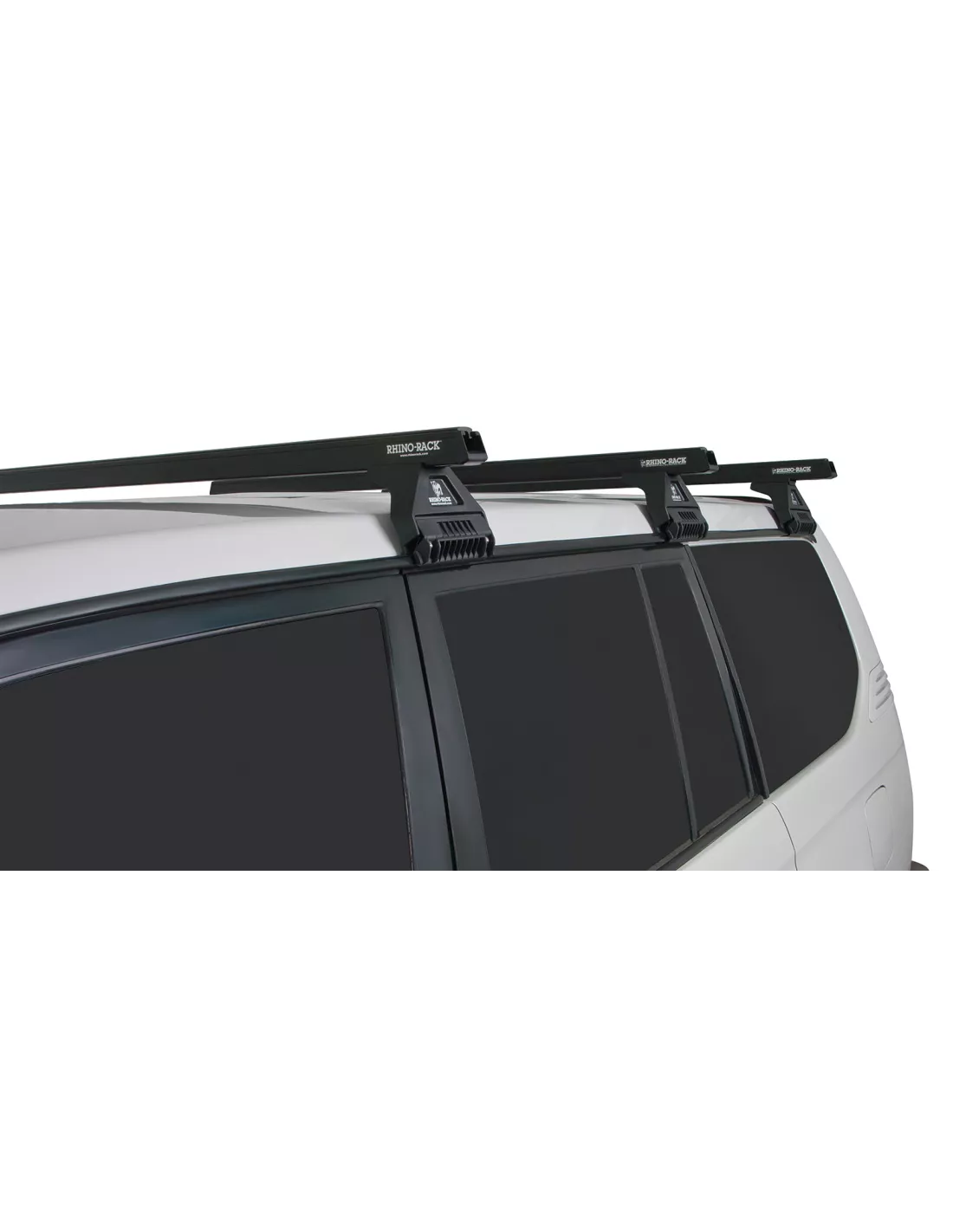 Kit 3 barres de toit noire 1375mm Heavy Duty RL110 Trackmount Toyota