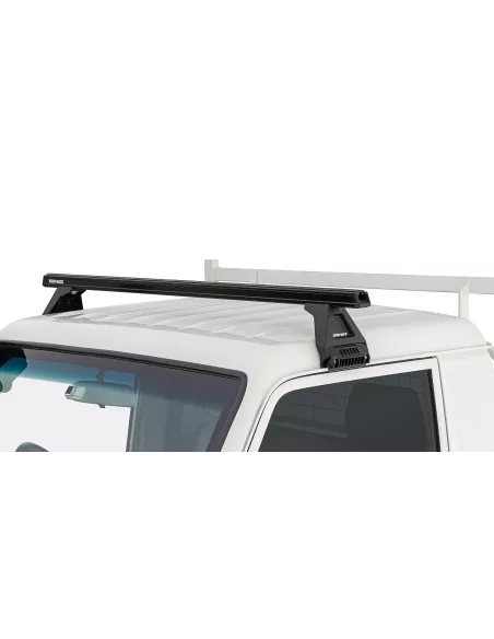 Kit 1 barre de toit noire Heavy Duty 1500mm avec pied RCL150 RHINO
