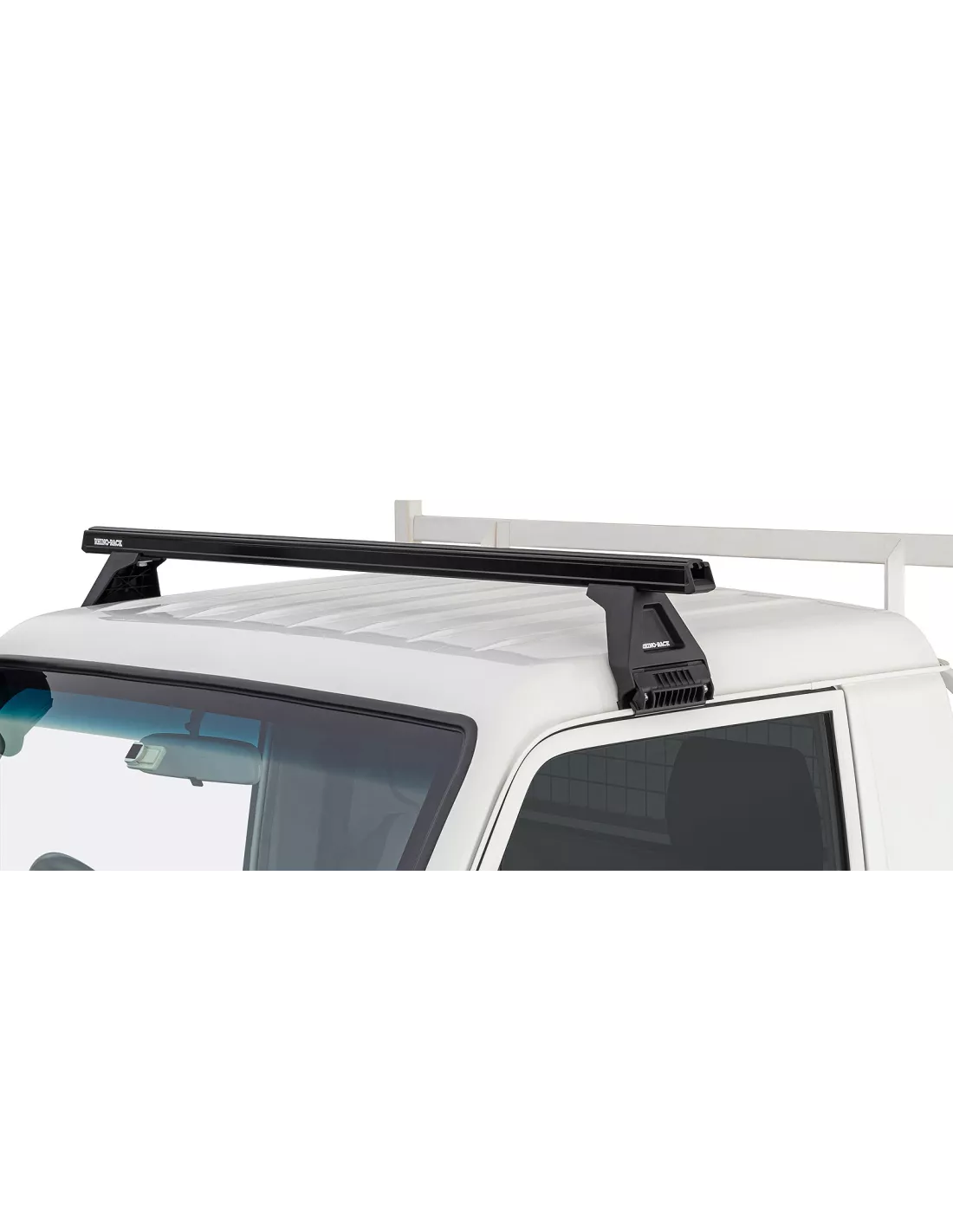 Kit 1 barre de toit noire Heavy Duty 1500mm avec pied RCL150 RHINO