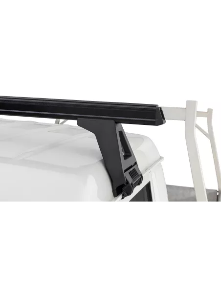 Kit 1 barre de toit noire Heavy Duty 1500mm avec pied RCL150 RHINO