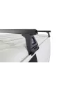 Kit 2 barres de toit noire Heavy Duty 1500mm avec pieds RL150 RHINO