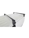 Kit 2 barres de toit noire Heavy Duty 1500mm avec pieds RL150 RHINO