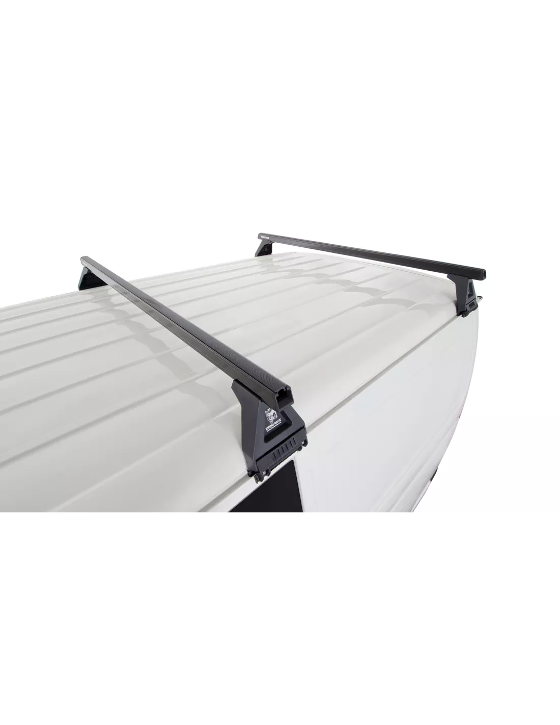 Kit 2 Black Dach Bars Heavy Duty 1500mm mit Füßen RL150 RHINO