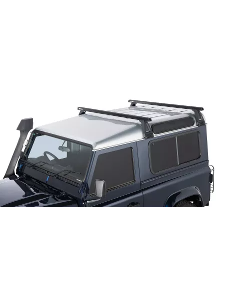 Kit 2 barres de toit noire Heavy Duty 1500mm avec pieds RL210 Land