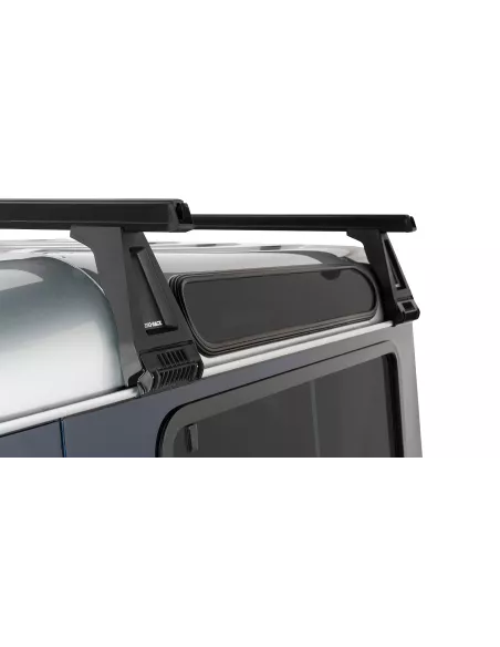 Kit 2 barres de toit noire Heavy Duty 1500mm avec pieds RL210 Land