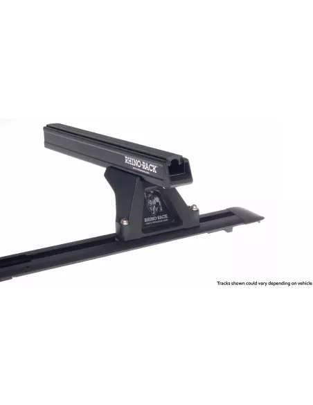Kit 2 barres de toit noire Heavy Duty 1500mm avec pieds RLTF Hyundai