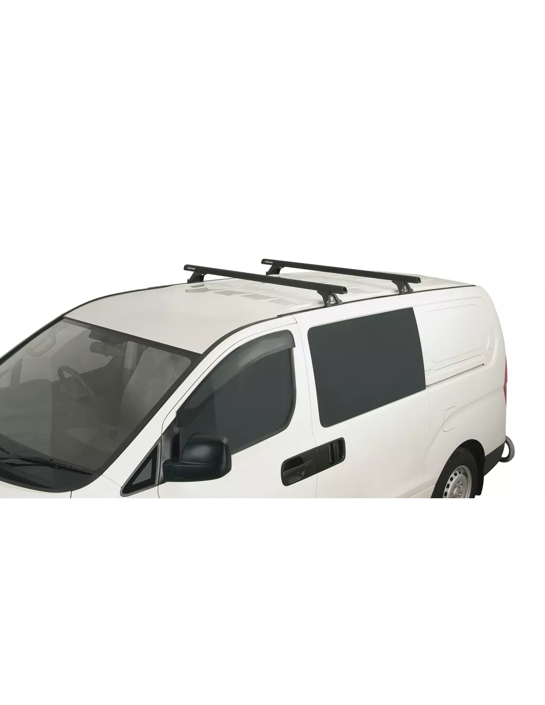 Kit 2 barres de toit noire Heavy Duty 1500mm avec pieds RLTF Hyundai