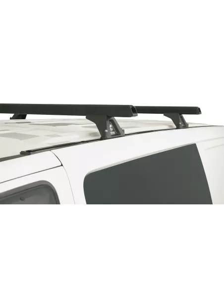 Kit 2 barres de toit noire Heavy Duty 1500mm avec pieds RLTF Hyundai