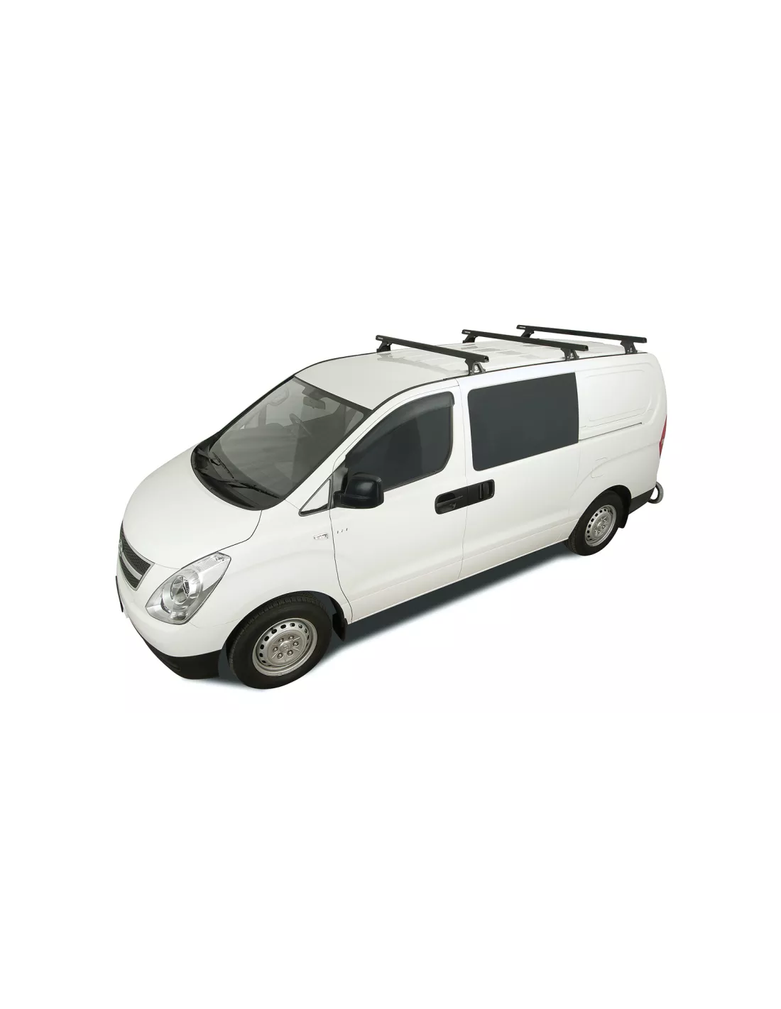 Kit 3 Zwart Dakbars Zwaar Duty 1500mm met RLTF Hyundai Voeten