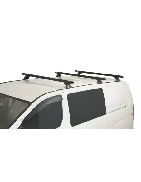 Kit 3 barres de toit noire Heavy Duty 1500mm avec pieds RLTF Hyundai