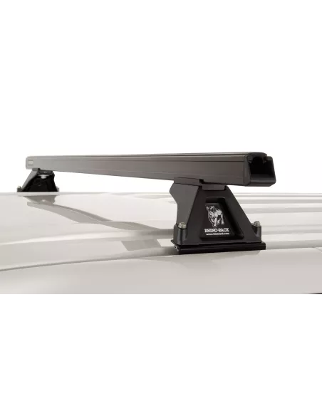 Kit 3 barres de toit noire Heavy Duty 1500mm avec pieds RLTF