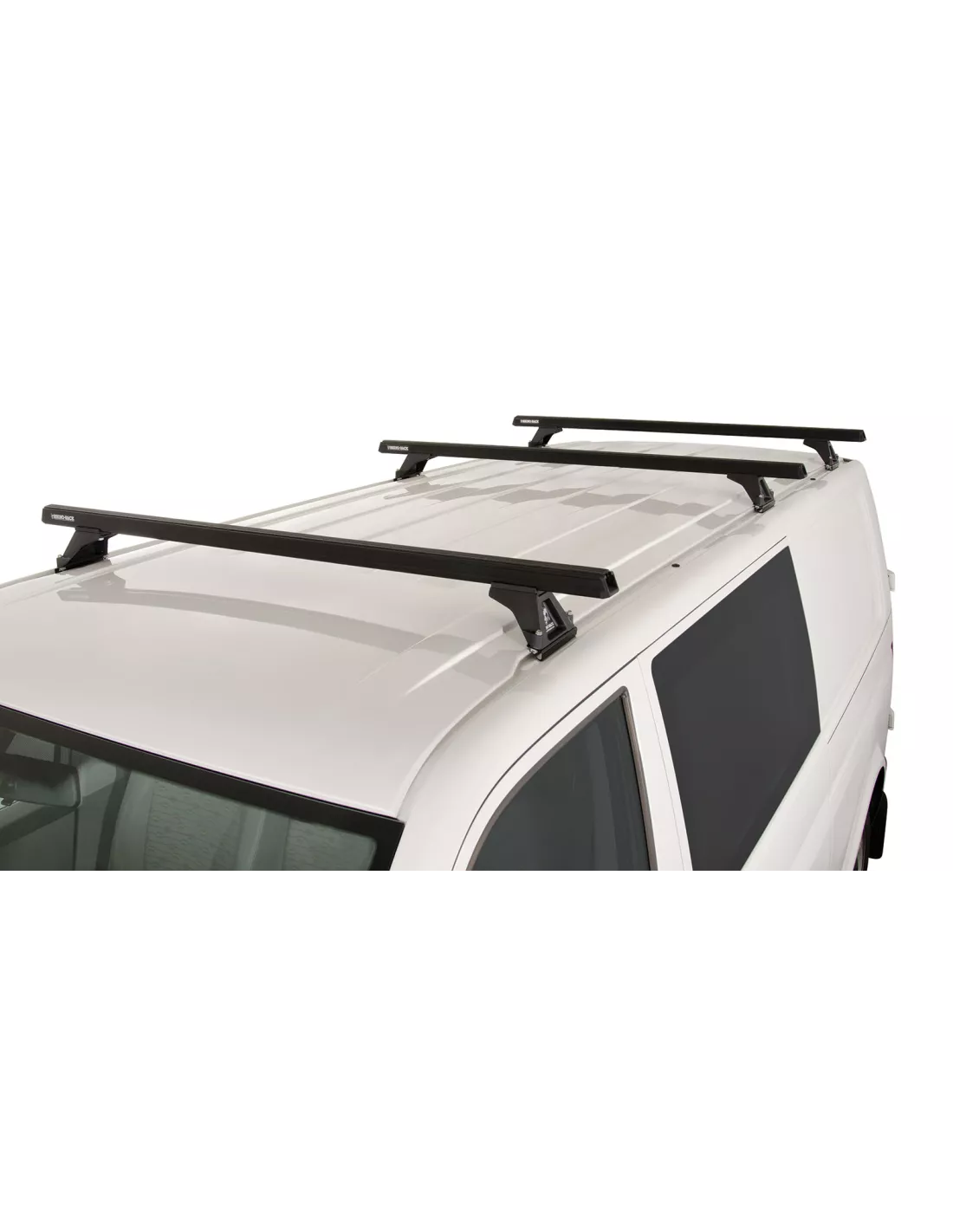 Kit 3 barres de toit noire Heavy Duty 1500mm avec pieds RLTF