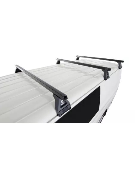 Kit 3 barres de toit noire Heavy Duty 1500mm avec pieds RL150 Toyota