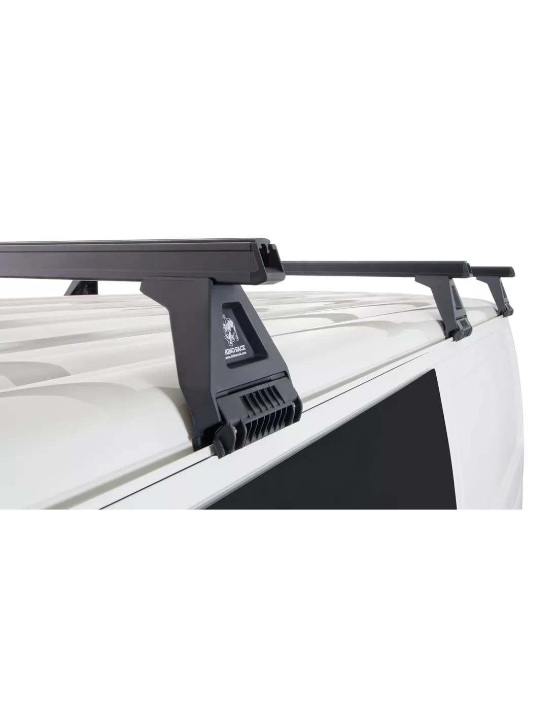 Kit 3 barres de toit noire Heavy Duty 1500mm avec pieds RL150 Toyota