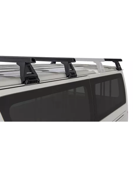 Kit 3 barres de toit noire Heavy Duty 1500mm avec pieds RL150 Toyota