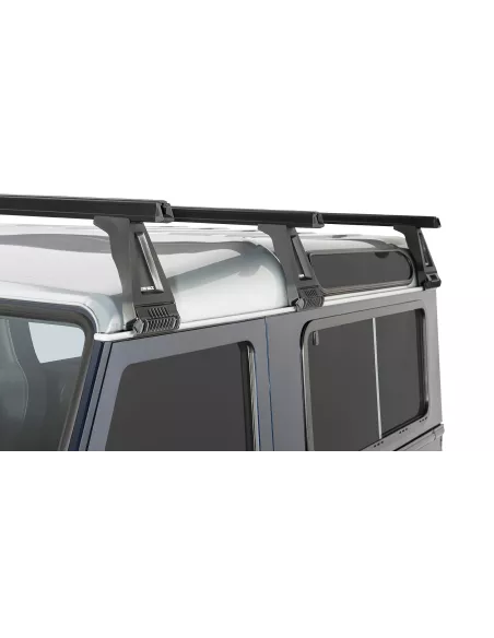 Kit 3 barres de toit noire Heavy Duty 1500mm avec pieds RL210 Land