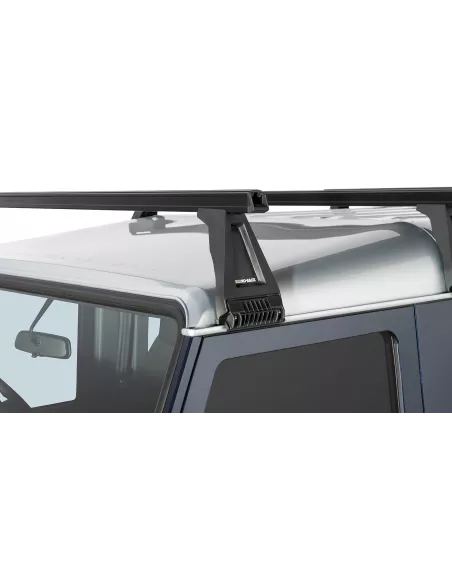 Kit 3 barres de toit noire Heavy Duty 1500mm avec pieds RL210 Land