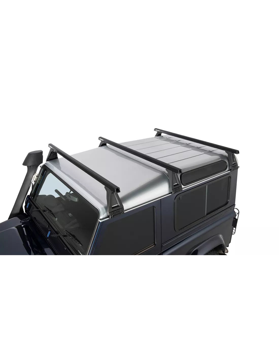 Kit 3 barres de toit noire Heavy Duty 1500mm avec pieds RL210 Land