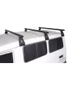 Kit 3 barres de toit noire Heavy Duty 1500mm avec pieds RL210 RHINO