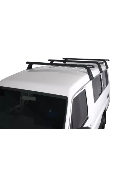 Kit 3 barres de toit noire Heavy Duty 1500mm avec pieds RL210 RHINO