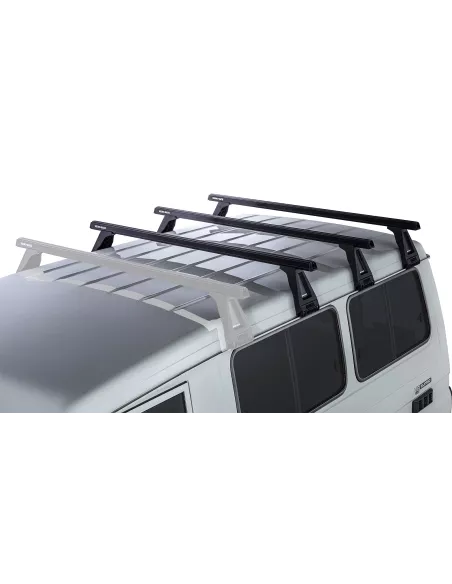 Kit 3 barres de toit noire Heavy Duty 1500mm avec pieds RL210 Toyota