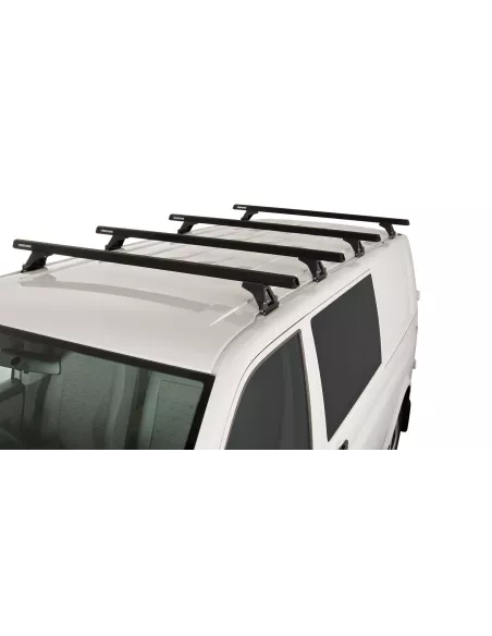Kit 4 barres de toit noire Heavy Duty 1500mm avec pieds RLTF