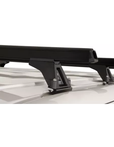 Kit 4 barres de toit noire Heavy Duty 1500mm avec pieds RLTF