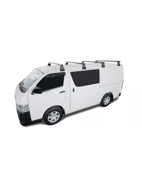Kit 4 barres de toit noire Heavy Duty 1500mm avec pieds RL150 Toyota