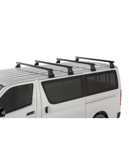 Kit 4 barres de toit noire Heavy Duty 1500mm avec pieds RL150 Toyota