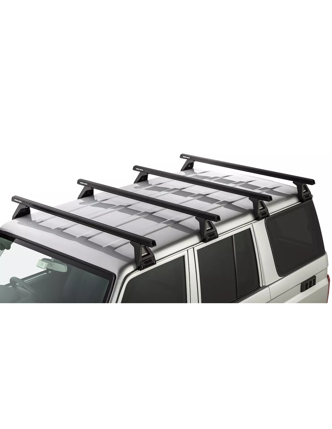 Kit 4 barres de toit noire Heavy Duty 1500mm avec pieds RL150 Toyota