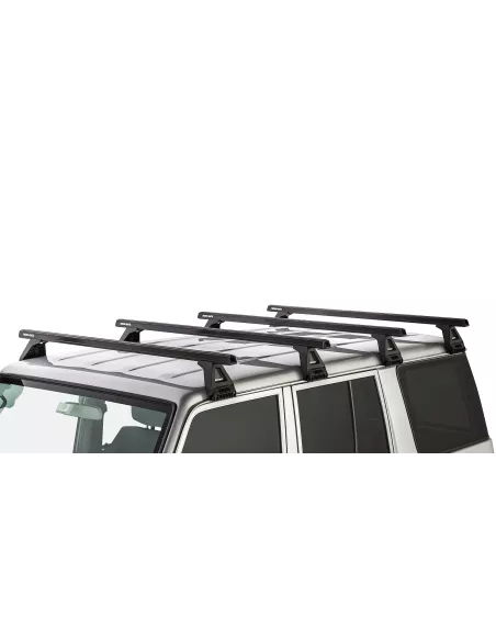 Kit 4 barres de toit noire Heavy Duty 1500mm avec pieds RL150 Toyota