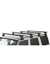 Kit 4 barres de toit noire Heavy Duty 1500mm avec pieds RL150 Toyota