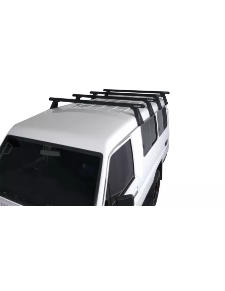 Kit 4 barres de toit noire Heavy Duty 1500mm avec pieds RL210 RHINO
