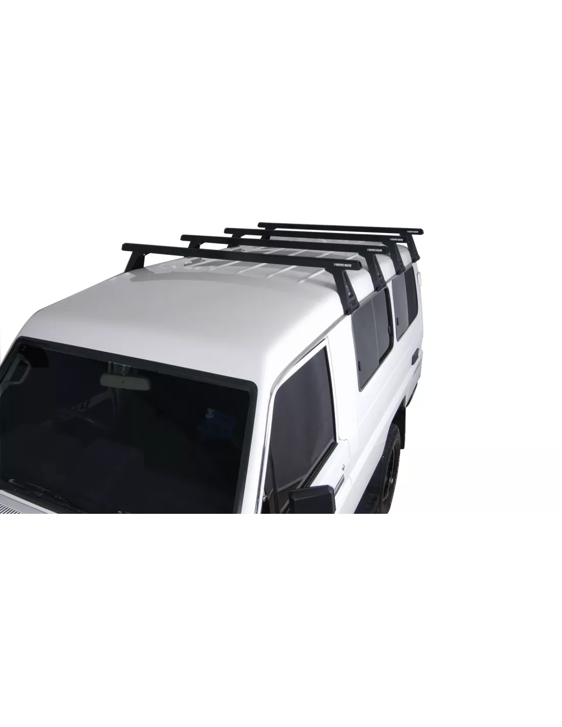 Kit 4 Black Dachbar, schwere Duty 1500mm mit RL210 Fuß RHINO