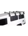Kit 4 barres de toit noire Heavy Duty 1500mm avec pieds RL210 RHINO