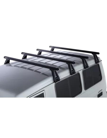 Kit 4 barres de toit noire Heavy Duty 1500mm avec pieds RL210 Toyota